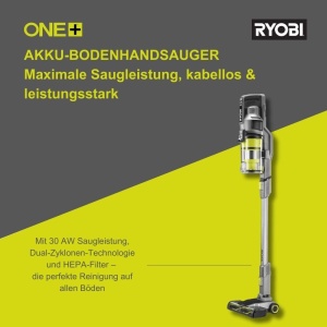 Aspirator vertical Ryobi 18V One RSVS18-1C20G 30AW HEPA Filtru - Img 3
