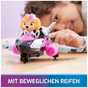 Avion de Jucarie PAW Patrol Skye, 17 cm, cu Efecte de Lumina si Sunet - Img 7