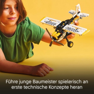 Avion LEGO Technic 42198, Bauset cu 333 piese, Propulsor rotativ, Zebramodel - Img 5
