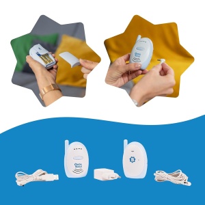 Babyphone Audio Badabulle cu Alarma Acustica si Vizuala, 300m, Functionare cu Baterii sau Alimentare - Img 5