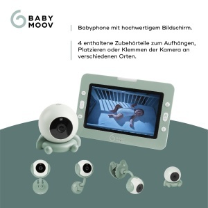 Babyphone Babymoov Yoo Go Plus HD cu Camera, Display 5 inch, Autonomie 8 ore - Img 3