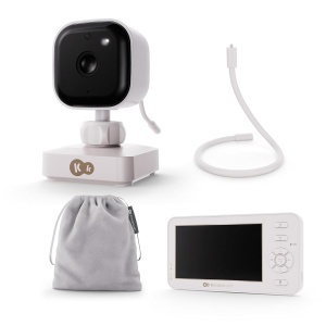 Babyphone Kinderkraft NITEEYE TRAVEL cu camera, monitor 4,3, cablu, VOX, alb