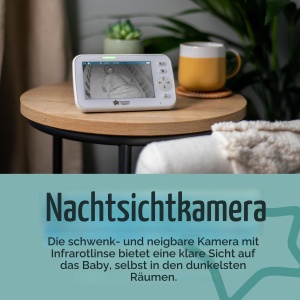 Babyphone Tommee Tippee Dreamview cu camera HD, 5 inch, 250 m - Img 6