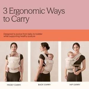 Babytrage Ergobaby Adapt SoftFlex Mesh, 0-48 luni, 3 pozitii - Img 4