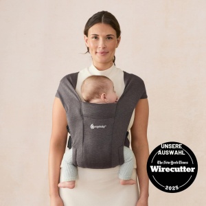 Babytrage Ergobaby Embrace pentru Neugeborene, 0-12 luni, Culoare Heather Grey - Img 2