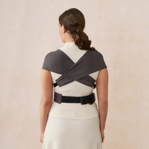 Babytrage Ergobaby Embrace pentru nou-nascuti 0-12 luni, 2 pozitii, Heather Grey - Img 11