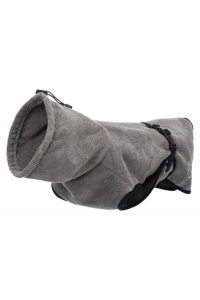 Bademantel pentru caini TRIXIE, Frottee, M 50 cm, gri - Img 2