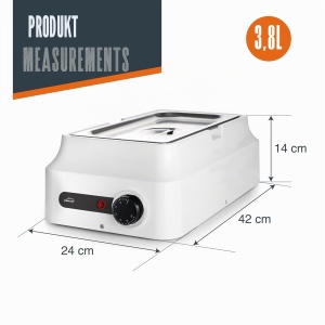 Baie de apa pentru ciocolata Lacor 69618, 3.8L, inox, temperatura reglabila - Img 2