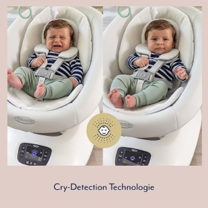 Balansoar electric Graco Eluma Sway, tehnologie de detectare a plansului, alb, 9 kg - Img 4
