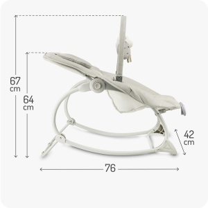 Balansoar pentru bebelusi MoMi LAPIS, pana la 12 kg, cu 8 melodii si 3 moduri de vibratie - Img 8