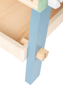 Banc de lucru pentru copii small foot Nordic din lemn cu accesorii 40x26x49 cm - Img 4