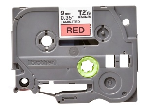 Banda adeziva Brother TZe-421, 9 mm, negru pe rosu, 8 m - Img 3