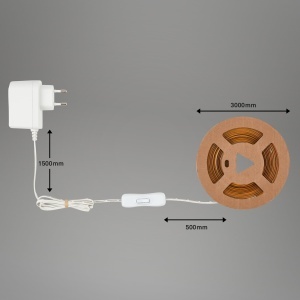 Banda LED BRILONER 3m, Warmwei, Autoadeziva, 18W, 1650 Lumen - Img 8
