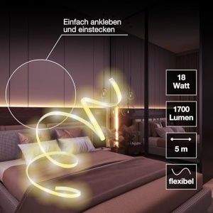 Banda LED decorativa LEDVANCE SMART WIFI, 5m, lumina reglabila, alb cald, silicon - Img 2