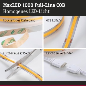 Banda LED Paulmann MaxLED 1000, 1.5m, 15.5W, Alb Reglabil - Img 4
