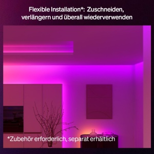 Banda LED Philips Hue Flux 3m UltraBright 2900 lm Cromasync Control prin Aplicatie si Voce - Img 4