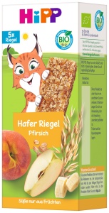 Bara de ovaz HiPP cu piersici, 40 de bucati (8 pachete a cate 5 x 20g), bio - Img 2