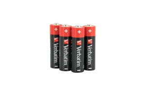 Baterie Alcalina 9V Verbatim 6LR61, putere 9V, culoare negrurosu