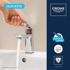 Baterie baie GROHE Dice 1018560000 crom economisire apa montaj usor - Img 3
