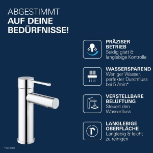 Baterie baie GROHE Essence 34294001 crom economie de apa montare usoara - Img 5