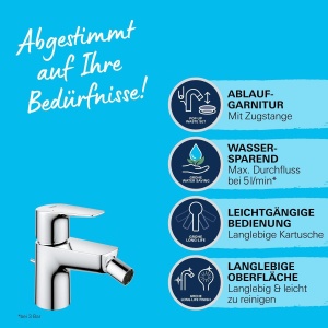 Baterie bidet GROHE StartEdge 23345001 economisire apa crom instalare usoara - Img 4