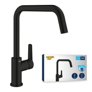 Baterie bucatarie GROHE Start 1012422430 negru mat economisire apa montaj rapid
