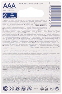 Baterii AAA Varta 43471 Ready to Use, 1000 mAh, 5 bucati - Img 2