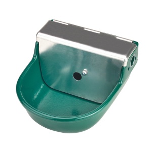 Bazin de apa Kerbl 22190, 2 L, cu acoperire din otel inoxidabil, verde