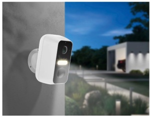 Beafon, Smart Home, Safer 3L, Camera de securitate pivotanta pentru exterior cu lumina LED, Camera Super HD de 3MP, Protectie IP65 impotriva jetului de apa si rezistenta la praf, Alb, Retea 2.4G, WiFi - Img 5