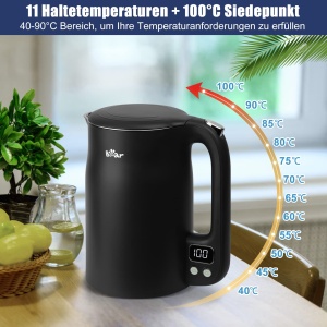 Bear Fierbator 17L 304 Otel Inoxidabil 11 Temperaturi LCD Display - Img 2