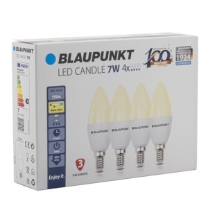 Bec LED Blaupunkt E14 7W Lumina Calda 2700K 640 Lumen Pachet 4 Bucati - Img 2