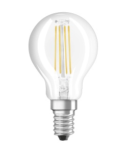 Bec LED Osram E14 4W Lumina Calda 2700K Echivalent 40W Transparent - Img 2