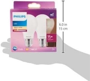 Bec LED Philips Classic E27 Filament 75W Lumina Calda Economie Energie - Img 9