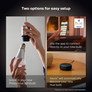 Becuri LED Philips Hue White E27 810lm Dimabile Control prin Aplicatie 2 Bucati - Img 4