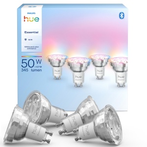Becuri LED Smart Philips Hue Essential GU10 47W 2200K-6500K Dimabile 4 Bucati