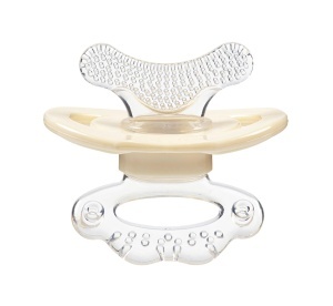 Beisser-Schnuller Bebeconfort pentru Masaj Gingival, Ergonomic, Beige