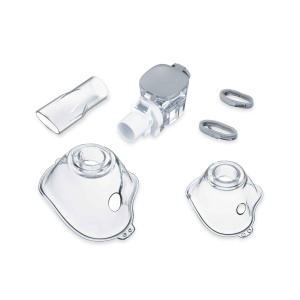 Beurer IH 57 Yearpack, set extins de rascumparare cu masca pentru adulti si copii, nebulizator de plasa, mustiuc, accesorii pentru inhalator IH 57 cu membrana vibranta si baterie, dezinfectabil
