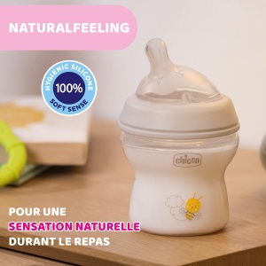 Biberon Chicco Natural Feeling 150 ml Anti-Colici Tetina Silicon Moale 0 Luni - Img 6