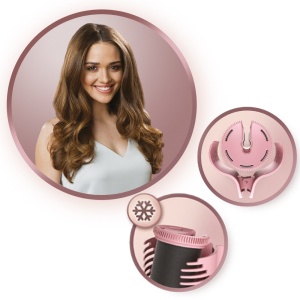 Bigudiuri de par Remington mari - incalzibil electric [20 de bucati in 2 dimensiuni/culori: 8x25mm, 12x32mm] Tehnologie OPTIheat si ionica, flocata cu miez de ceara pentru caldura de lunga durata, PROluxe H9100 - Img 2