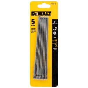 Biti pentru surubelnita DEWALT DCF6202, PH2, 156 mm, 5 bucati - Img 2