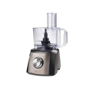 BLACK+DECKER BXFPA1200E - Robot de bucatarie, 1.200W, recipient 1.5l, 2 setari de viteza/functie turbo, 8 accesorii, anti-amprenta, lame si discuri din otel inoxidabil, fara BPA - Img 1