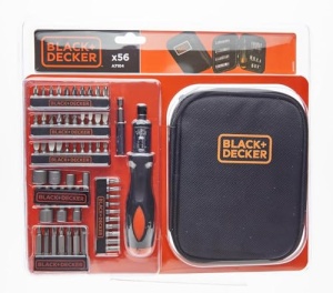 Black+Decker Set de clichet manual din 56 de piese (pentru lucrari de intretinere si reparatii la masina, intr-o geanta practica) A7104 - Img 12