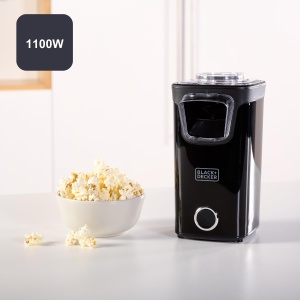BLACKDECKER BXPC1100E Masina de popcorn 1100W Tehnologie cu aer cald Capacitate mare - Img 2