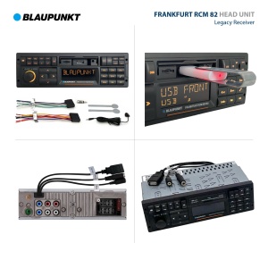 Blaupunkt Frankfurt RCM 82 DAB, radio auto 1-DIN, DAB+, Bluetooth, AUX; USB, intrare card SD, telecomanda pe volan, sistem hands-free, egalizator, 200 wati, negru - Img 6