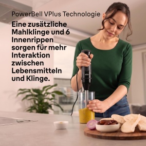Blender Braun MultiQuick 5, 1000W, 21 viteze, Negru - Img 3