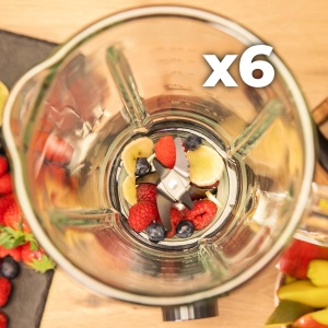 Blender Cecotec Power Black Titanium 2200MAX, 2200 W, 1.75 L, 6 cutite din otel inoxidabil - Img 4