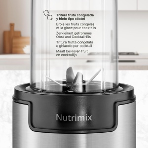 Blender cu un singur suport Ufesa Nutrimix, extractor multifunctional de nutrienti si vitamine, putere de 900 W, lame din otel inoxidabil, shake-uri si smoothie-uri, zdrobeste gheata, accesorii 6 in 1 - Img 4