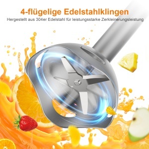 Blender Ibergrif M525 1000 W, cu control variabil si lame din inox - Img 7