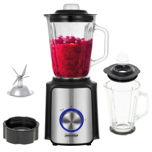 Blender Mesko MS4080, 1.5L, 1200W, Negru cu Accente din Inox - Img 2