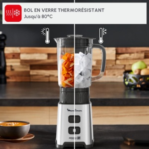Blender Moulinex Pulseo LM17GD, 400 W, 700 ml, 2 viteze, inox - Img 6